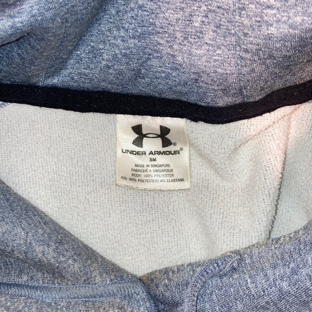 Under Armour Solid Gray Pull-Over Grey Hoodie Com… - image 3